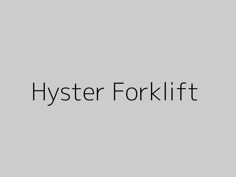 Hyster H30XM Forklift
